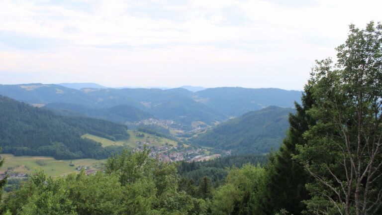 Dieses Bild zeigt eine Webcam-Aufnahme vom Achertal, aufgenommen am Donnerstag, den 16.07.2026 um 17:20 Uhr. Die Temperatur betrug 32°C.