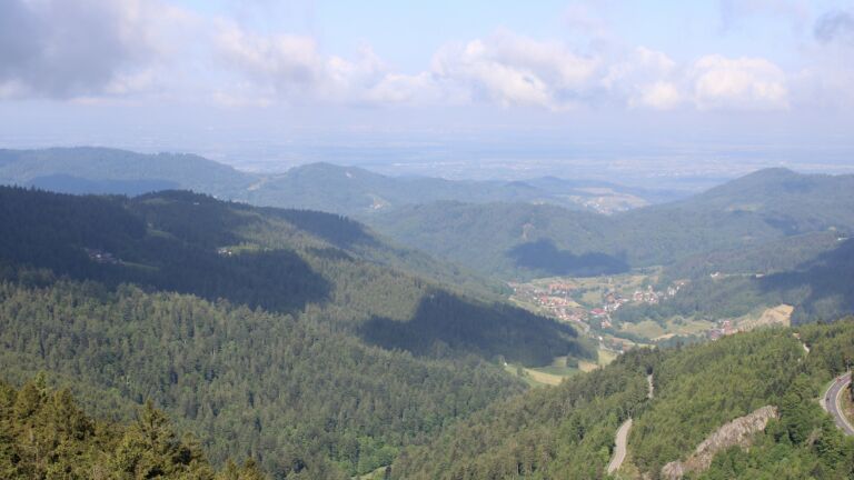 Dieses Bild zeigt eine Webcam-Aufnahme vom Achertal, aufgenommen am Freitag, den 23.05.2025 um 09:50 Uhr. Die Temperatur betrug 5.2°C.