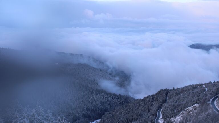 Dieses Bild zeigt eine Webcam-Aufnahme vom Achertal, aufgenommen am Freitag, den 21.11.2025 um 08:40 Uhr. Die Temperatur betrug -4.9°C.