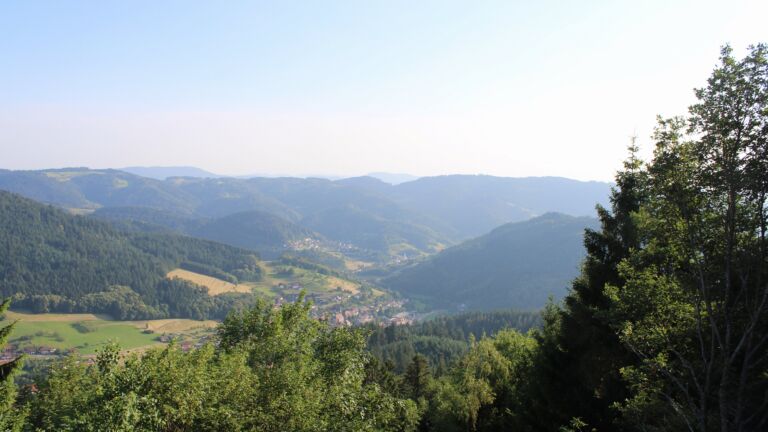 Dieses Bild zeigt eine Webcam-Aufnahme vom Achertal, aufgenommen am Donnerstag, den 25.06.2026 um 19:20 Uhr. Die Temperatur betrug 35.1°C.