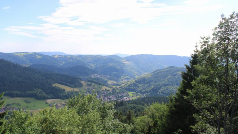 Dieses Bild zeigt eine Webcam-Aufnahme vom Achertal, aufgenommen am Mittwoch, den 17.06.2026 um 17:10 Uhr. Die Temperatur betrug 28.2°C.