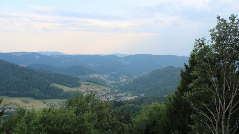 Dieses Bild zeigt eine Webcam-Aufnahme vom Achertal, aufgenommen am Freitag, den 31.07.2026 um 19:10 Uhr. Die Temperatur betrug 28.4°C.