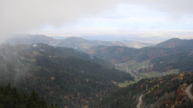 Dieses Bild zeigt eine Webcam-Aufnahme vom Achertal, aufgenommen am Montag, den 03.11.2025 um 09:00 Uhr. Die Temperatur betrug 3°C.