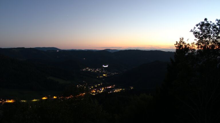 Dieses Bild zeigt eine Webcam-Aufnahme vom Achertal, aufgenommen am Montag, den 14.09.2026 um 20:30 Uhr. Die Temperatur betrug 19.9°C.