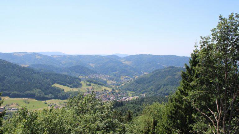 Dieses Bild zeigt eine Webcam-Aufnahme vom Achertal, aufgenommen am Donnerstag, den 09.07.2026 um 13:50 Uhr. Die Temperatur betrug 25.8°C.