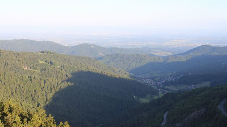 Dieses Bild zeigt eine Webcam-Aufnahme vom Achertal, aufgenommen am Freitag, den 30.05.2025 um 06:40 Uhr. Die Temperatur betrug 14.4°C.