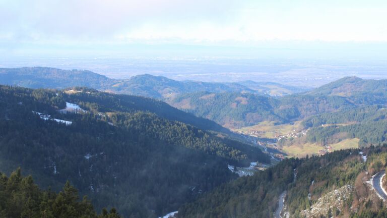 Dieses Bild zeigt eine Webcam-Aufnahme vom Achertal, aufgenommen am Donnerstag, den 15.01.2026 um 11:40 Uhr. Die Temperatur betrug 4.8°C.