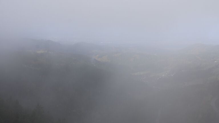 Dieses Bild zeigt eine Webcam-Aufnahme vom Achertal, aufgenommen am Freitag, den 24.10.2025 um 11:00 Uhr. Die Temperatur betrug 0.8°C.