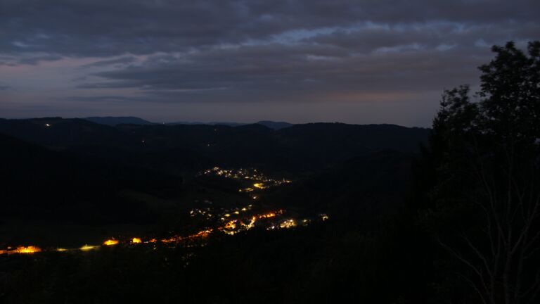 Dieses Bild zeigt eine Webcam-Aufnahme vom Achertal, aufgenommen am Samstag, den 03.10.2026 um 06:40 Uhr. Die Temperatur betrug 14.6°C.