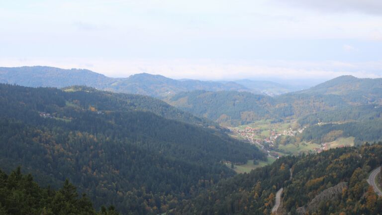 Dieses Bild zeigt eine Webcam-Aufnahme vom Achertal, aufgenommen am Freitag, den 10.10.2025 um 11:00 Uhr. Die Temperatur betrug 12°C.