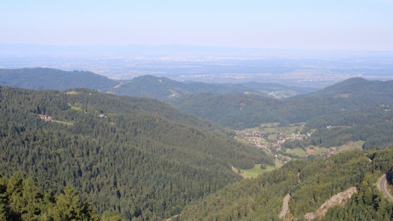 Dieses Bild zeigt eine Webcam-Aufnahme vom Achertal, aufgenommen am Montag, den 25.08.2025 um 09:00 Uhr. Die Temperatur betrug 13°C.