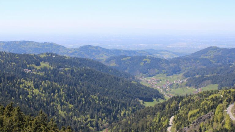 Dieses Bild zeigt eine Webcam-Aufnahme vom Achertal, aufgenommen am Samstag, den 25.04.2026 um 14:10 Uhr. Die Temperatur betrug 13.5°C.