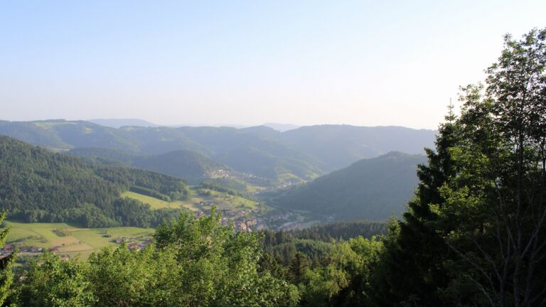 Dieses Bild zeigt eine Webcam-Aufnahme vom Achertal, aufgenommen am Montag, den 25.05.2026 um 19:30 Uhr. Die Temperatur betrug 28.3°C.