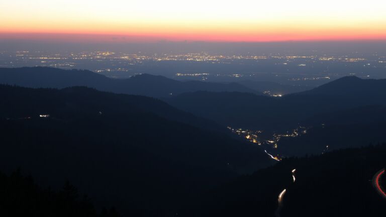 Dieses Bild zeigt eine Webcam-Aufnahme vom Achertal, aufgenommen am Donnerstag, den 19.03.2026 um 19:30 Uhr. Die Temperatur betrug 5.2°C.