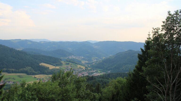 Dieses Bild zeigt eine Webcam-Aufnahme vom Achertal, aufgenommen am Freitag, den 26.06.2026 um 20:00 Uhr. Die Temperatur betrug 33°C.