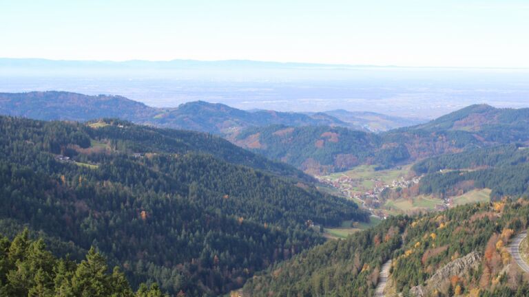 Dieses Bild zeigt eine Webcam-Aufnahme vom Achertal, aufgenommen am Mittwoch, den 05.11.2025 um 11:50 Uhr. Die Temperatur betrug 14.9°C.