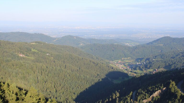 Dieses Bild zeigt eine Webcam-Aufnahme vom Achertal, aufgenommen am Freitag, den 08.08.2025 um 07:40 Uhr. Die Temperatur betrug 21°C.