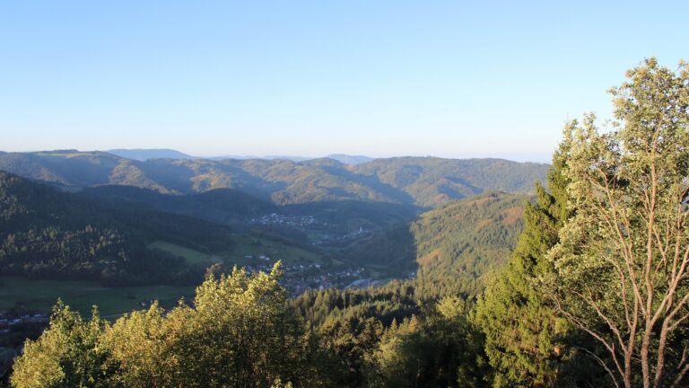 Dieses Bild zeigt eine Webcam-Aufnahme vom Achertal, aufgenommen am Mittwoch, den 23.09.2026 um 08:10 Uhr. Die Temperatur betrug 10.8°C.