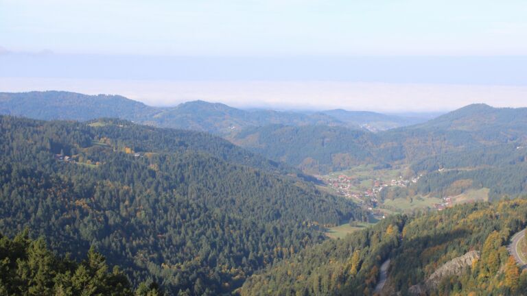 Dieses Bild zeigt eine Webcam-Aufnahme vom Achertal, aufgenommen am Freitag, den 10.10.2025 um 10:20 Uhr. Die Temperatur betrug 11.4°C.