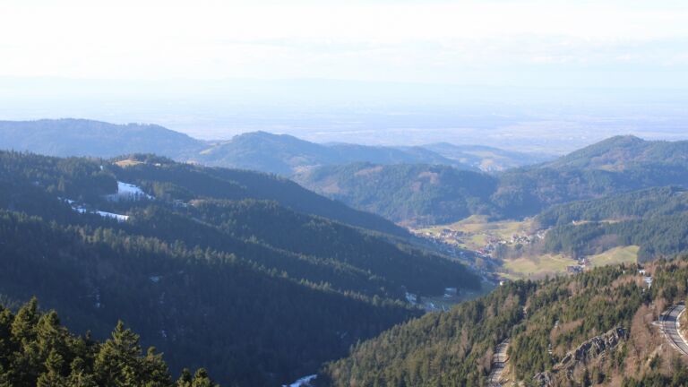 Dieses Bild zeigt eine Webcam-Aufnahme vom Achertal, aufgenommen am Freitag, den 16.01.2026 um 13:50 Uhr. Die Temperatur betrug 9°C.