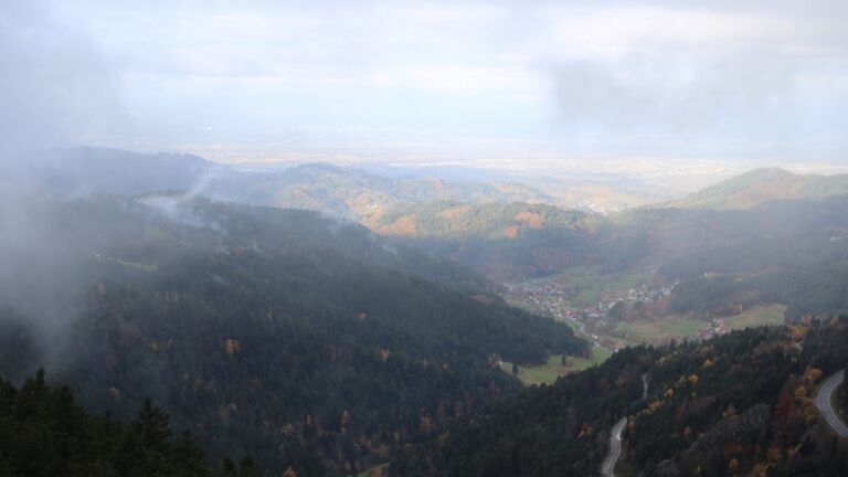 Dieses Bild zeigt eine Webcam-Aufnahme vom Achertal, aufgenommen am Montag, den 03.11.2025 um 09:20 Uhr. Die Temperatur betrug 3.1°C.