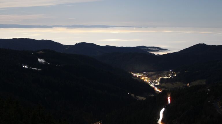 Dieses Bild zeigt eine Webcam-Aufnahme vom Achertal, aufgenommen am Mittwoch, den 04.02.2026 um 06:30 Uhr. Die Temperatur betrug 2.5°C.