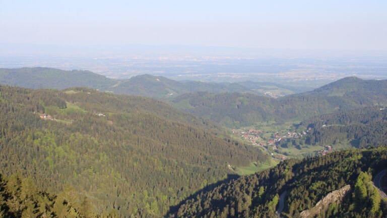 Dieses Bild zeigt eine Webcam-Aufnahme vom Achertal, aufgenommen am Freitag, den 02.05.2025 um 07:50 Uhr. Die Temperatur betrug 19.2°C.