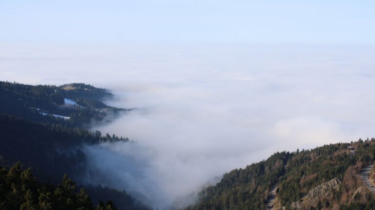 Dieses Bild zeigt eine Webcam-Aufnahme vom Achertal, aufgenommen am Sonntag, den 18.01.2026 um 11:50 Uhr. Die Temperatur betrug 7.5°C.