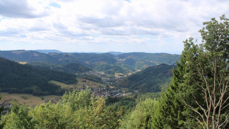 Dieses Bild zeigt eine Webcam-Aufnahme vom Achertal, aufgenommen am Mittwoch, den 19.08.2026 um 12:10 Uhr. Die Temperatur betrug 23.2°C.