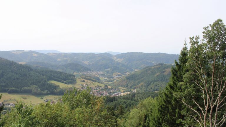 Dieses Bild zeigt eine Webcam-Aufnahme vom Achertal, aufgenommen am Donnerstag, den 27.08.2026 um 12:40 Uhr. Die Temperatur betrug 29.8°C.