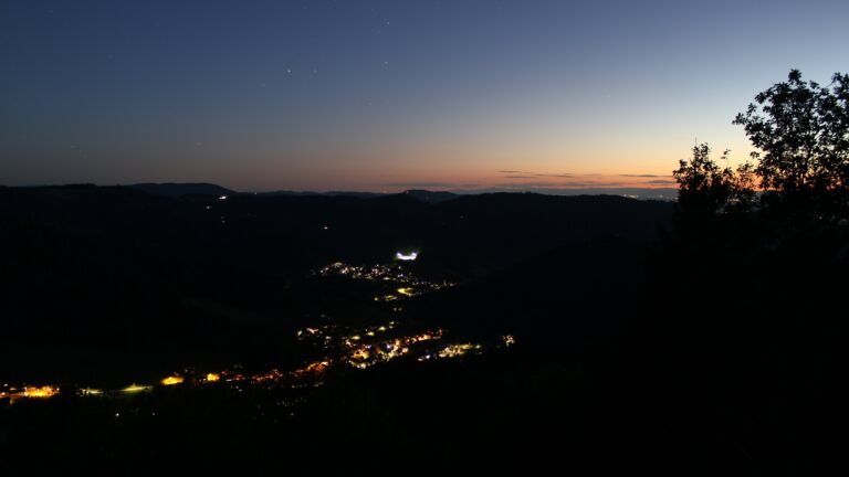 Dieses Bild zeigt eine Webcam-Aufnahme vom Achertal, aufgenommen am Montag, den 14.09.2026 um 20:40 Uhr. Die Temperatur betrug 19.8°C.