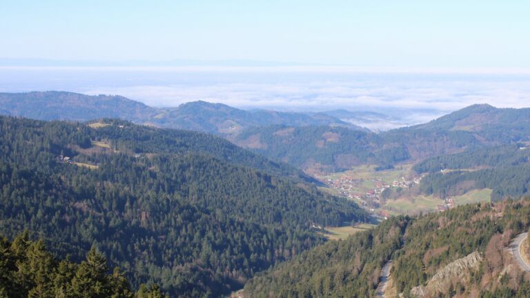 Dieses Bild zeigt eine Webcam-Aufnahme vom Achertal, aufgenommen am Donnerstag, den 26.02.2026 um 10:50 Uhr. Die Temperatur betrug 12.3°C.