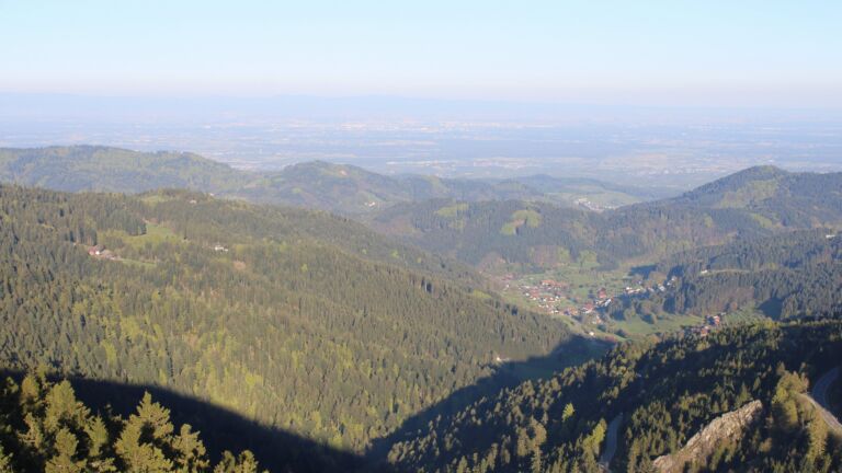 Dieses Bild zeigt eine Webcam-Aufnahme vom Achertal, aufgenommen am Donnerstag, den 23.04.2026 um 07:50 Uhr. Die Temperatur betrug 7.1°C.