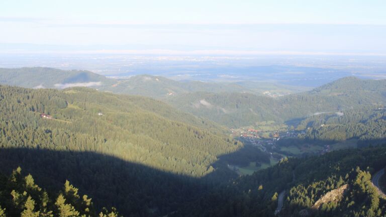 Dieses Bild zeigt eine Webcam-Aufnahme vom Achertal, aufgenommen am Freitag, den 29.08.2025 um 07:50 Uhr. Die Temperatur betrug 11.6°C.