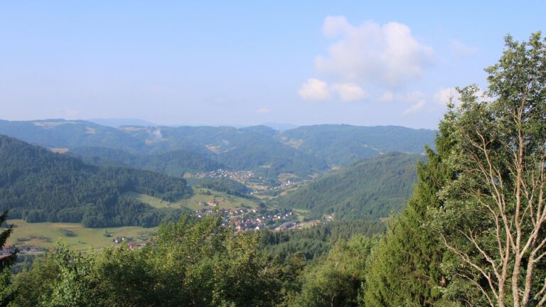Dieses Bild zeigt eine Webcam-Aufnahme vom Achertal, aufgenommen am Samstag, den 18.07.2026 um 08:50 Uhr. Die Temperatur betrug 22°C.