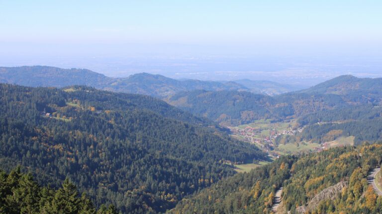Dieses Bild zeigt eine Webcam-Aufnahme vom Achertal, aufgenommen am Samstag, den 11.10.2025 um 12:20 Uhr. Die Temperatur betrug 10.9°C.