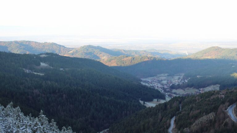 Dieses Bild zeigt eine Webcam-Aufnahme vom Achertal, aufgenommen am Montag, den 01.12.2025 um 08:50 Uhr. Die Temperatur betrug 1°C.