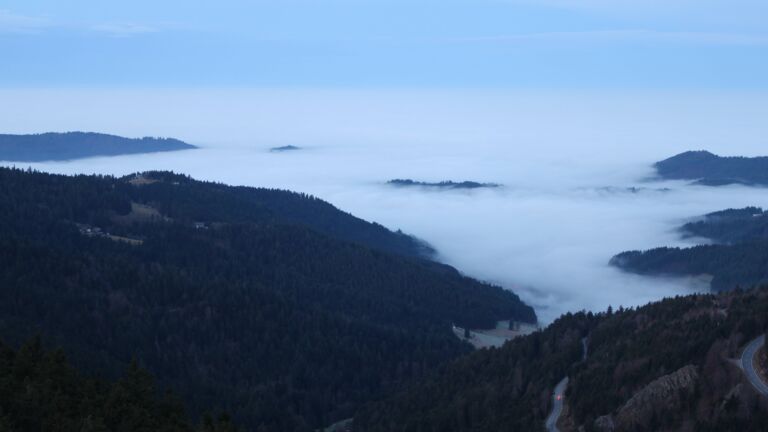 Dieses Bild zeigt eine Webcam-Aufnahme vom Achertal, aufgenommen am Montag, den 22.12.2025 um 08:00 Uhr. Die Temperatur betrug 6.5°C.