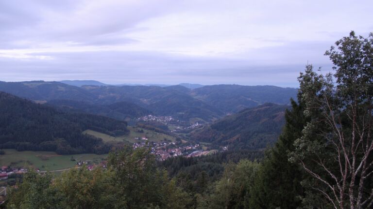 Dieses Bild zeigt eine Webcam-Aufnahme vom Achertal, aufgenommen am Montag, den 14.09.2026 um 06:50 Uhr. Die Temperatur betrug 13.6°C.