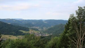 Dieses Bild zeigt eine Webcam-Aufnahme vom Achertal, aufgenommen am Mittwoch, den 05.08.2026 um 07:50 Uhr. Die Temperatur betrug 21.2°C.