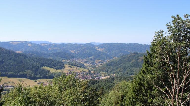 Dieses Bild zeigt eine Webcam-Aufnahme vom Achertal, aufgenommen am Samstag, den 08.08.2026 um 12:20 Uhr. Die Temperatur betrug 27°C.
