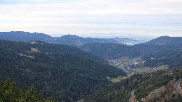 Dieses Bild zeigt eine Webcam-Aufnahme vom Achertal, aufgenommen am Mittwoch, den 17.12.2025 um 11:00 Uhr. Die Temperatur betrug 5.9°C.