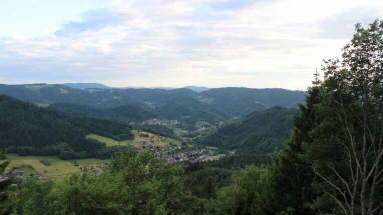 Dieses Bild zeigt eine Webcam-Aufnahme vom Achertal, aufgenommen am Samstag, den 06.06.2026 um 20:10 Uhr. Die Temperatur betrug 17.2°C.