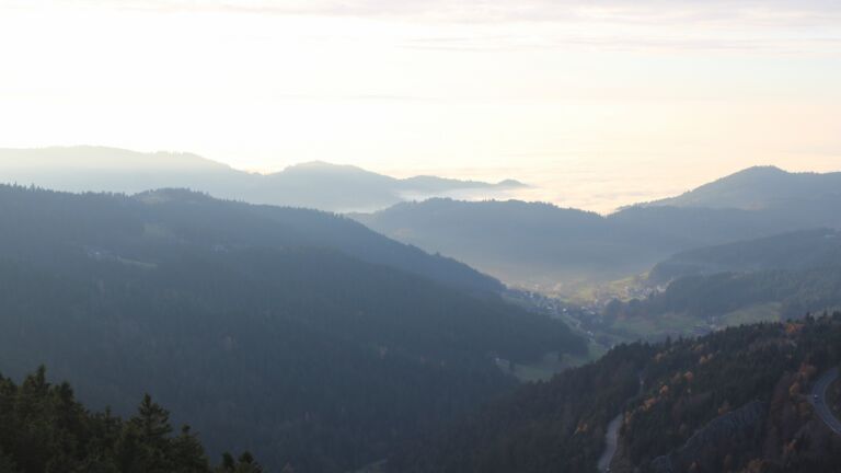 Dieses Bild zeigt eine Webcam-Aufnahme vom Achertal, aufgenommen am Samstag, den 08.11.2025 um 16:10 Uhr. Die Temperatur betrug 10.4°C.