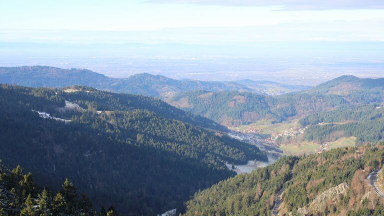 Dieses Bild zeigt eine Webcam-Aufnahme vom Achertal, aufgenommen am Mittwoch, den 19.11.2025 um 10:30 Uhr. Die Temperatur betrug -0.8°C.