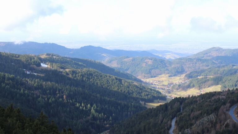 Dieses Bild zeigt eine Webcam-Aufnahme vom Achertal, aufgenommen am Samstag, den 07.02.2026 um 12:30 Uhr. Die Temperatur betrug 7.8°C.