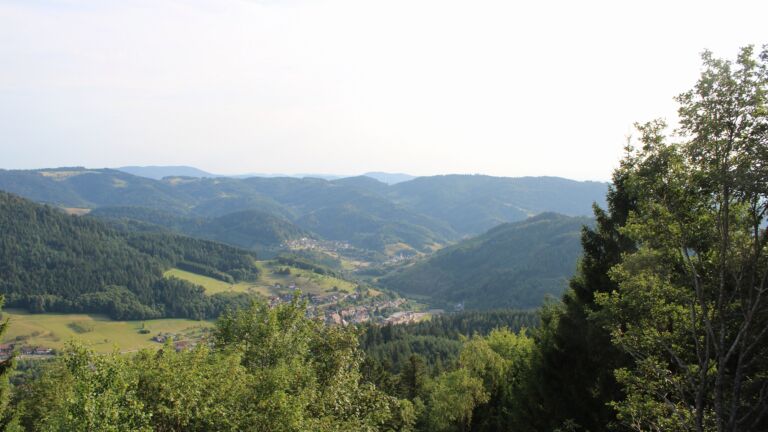 Dieses Bild zeigt eine Webcam-Aufnahme vom Achertal, aufgenommen am Samstag, den 25.07.2026 um 18:50 Uhr. Die Temperatur betrug 31.1°C.