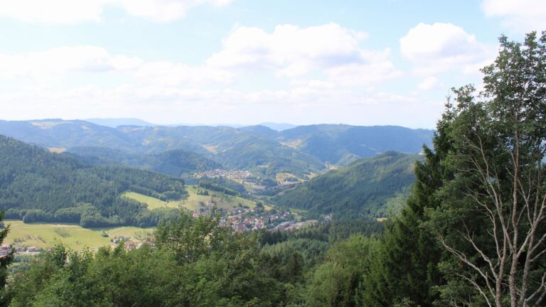 Dieses Bild zeigt eine Webcam-Aufnahme vom Achertal, aufgenommen am Donnerstag, den 23.07.2026 um 12:10 Uhr. Die Temperatur betrug 18.6°C.