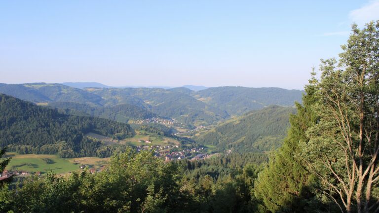 Dieses Bild zeigt eine Webcam-Aufnahme vom Achertal, aufgenommen am Montag, den 22.06.2026 um 07:30 Uhr. Die Temperatur betrug 25.8°C.