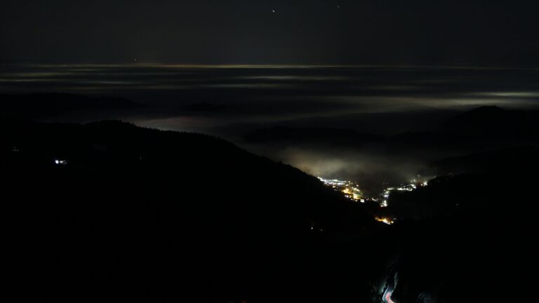 Dieses Bild zeigt eine Webcam-Aufnahme vom Achertal, aufgenommen am Montag, den 19.01.2026 um 06:20 Uhr. Die Temperatur betrug 3.4°C.